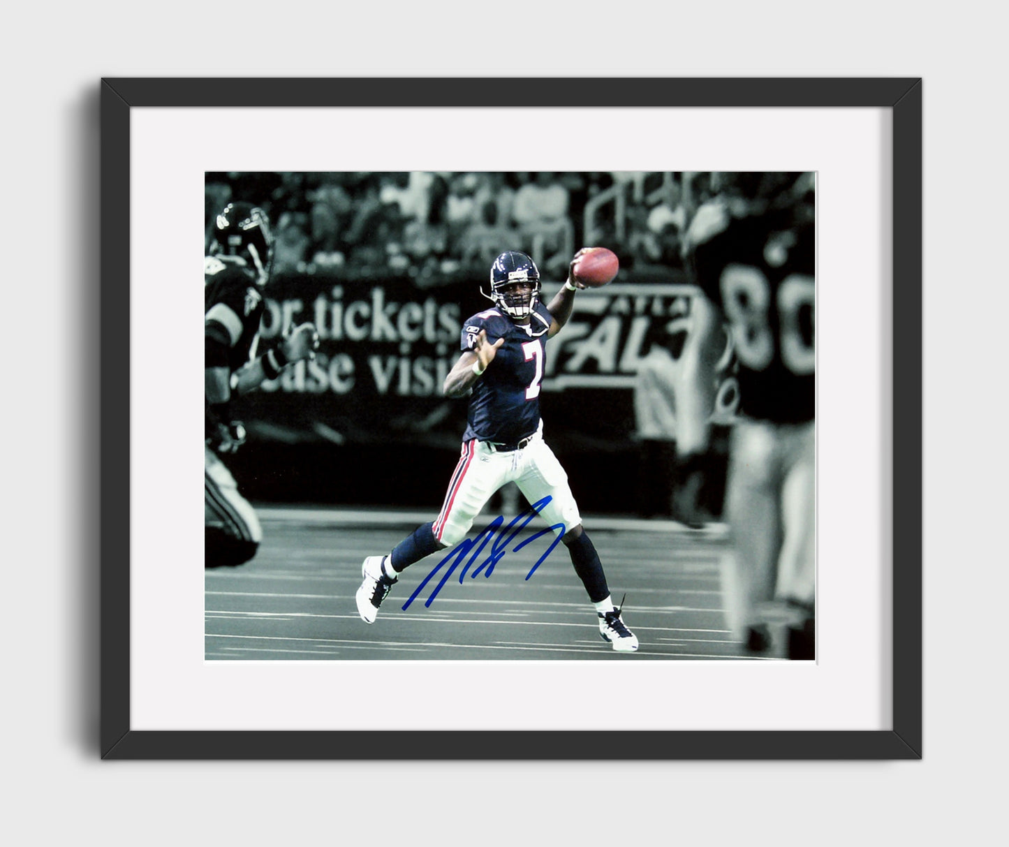 Michael Vick - Laser Arm Football Wall Art - football wall art print