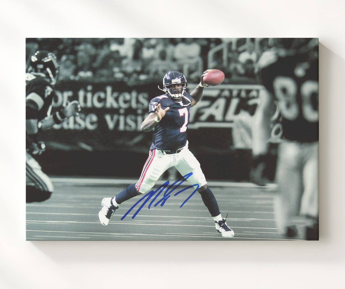 Michael Vick - Laser Arm Football Wall Art - football wall art print