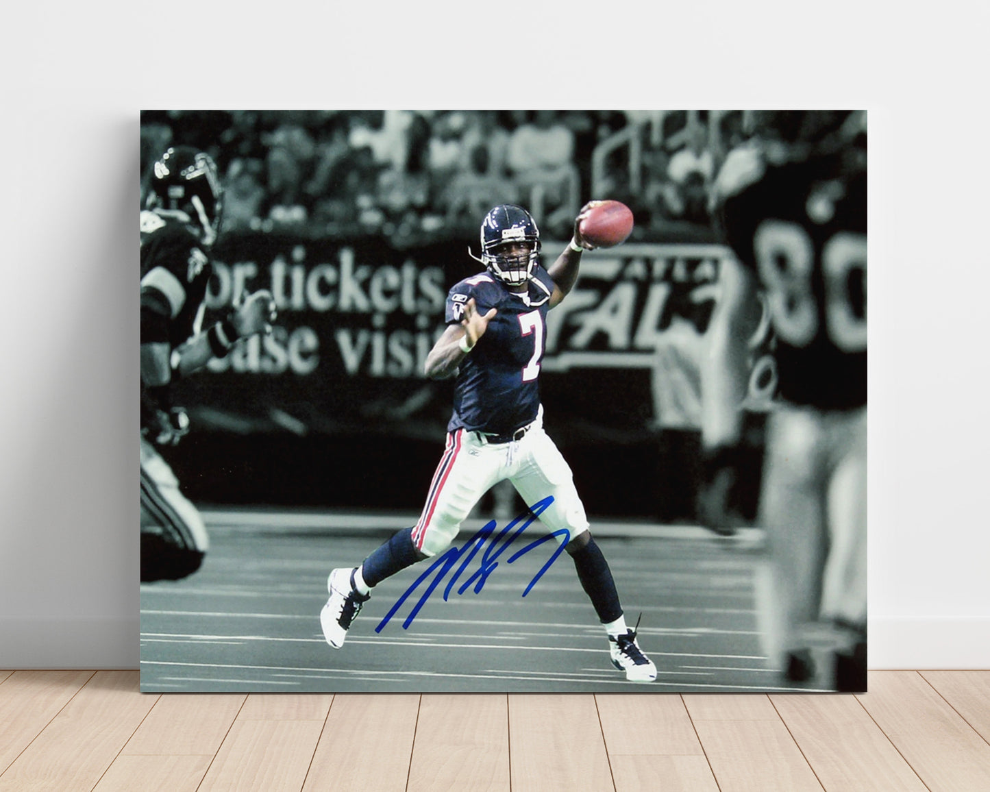Michael Vick - Laser Arm Vintage Football Wall Art - 16x20 Unframed Print football decor
