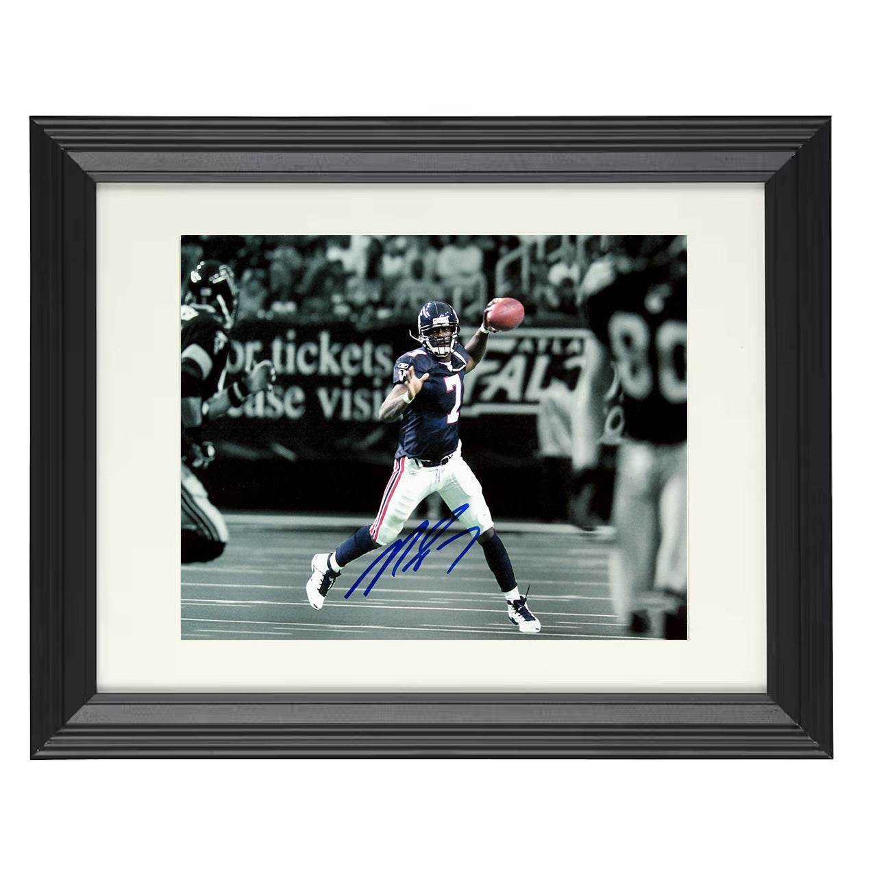 Michael Vick – Laser Arm – 8x10 black beveled framed football wall art