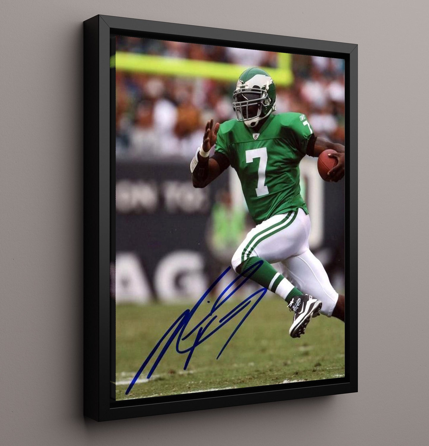 Michael Vick - Philadelphia Football Quarterback Scramble Run Football Wall Art - football wall art print