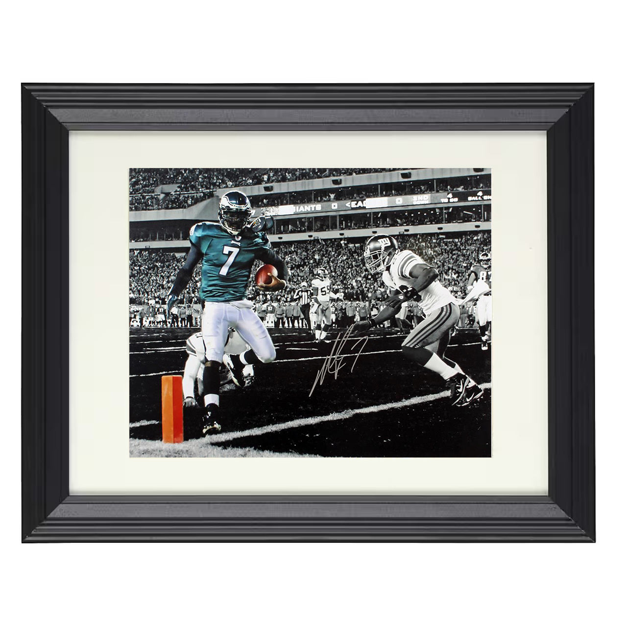 Michael Vick Eagles – Video Game Moves – 8x10 black beveled framed football wall art