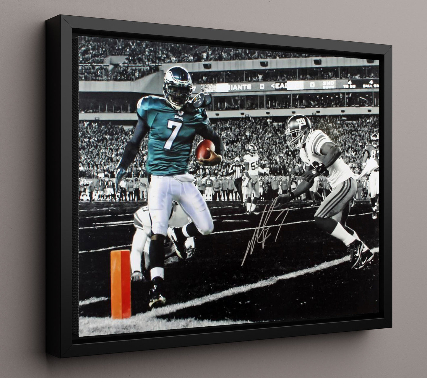 Michael Vick Eagles - Video Game Moves Football Wall Art - football wall art print