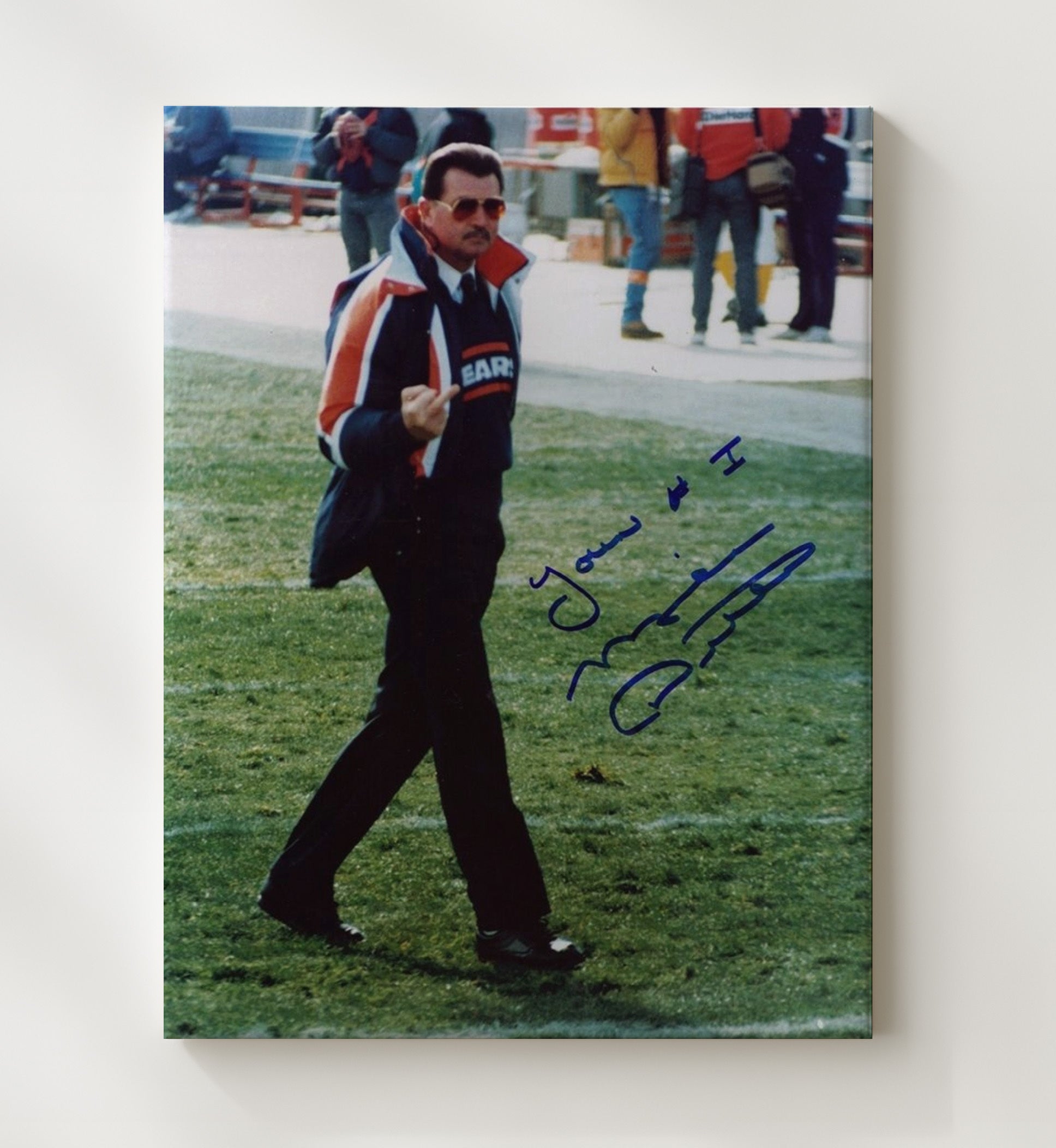Mike Ditka - Iron Mike Attitude Football Wall Art - football wall art print