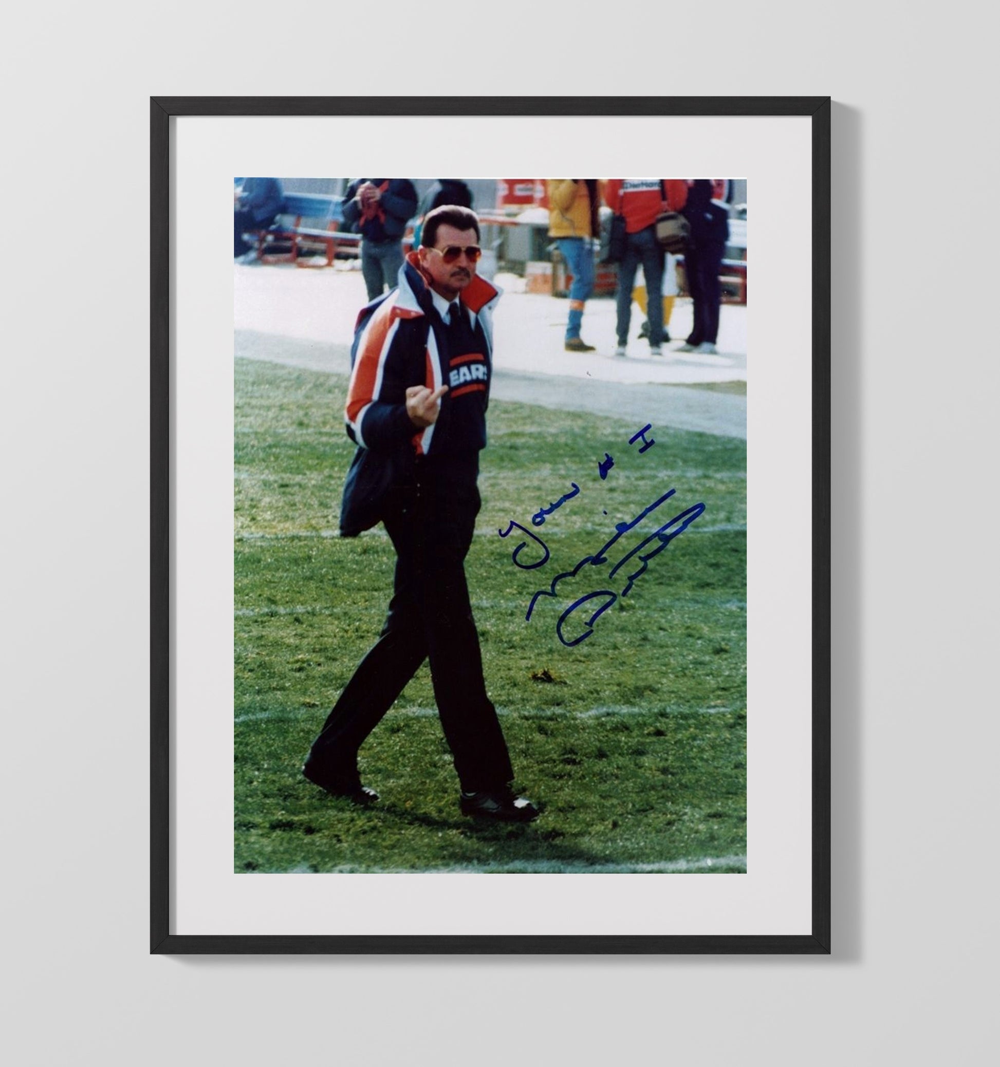 Mike Ditka - Iron Mike Attitude Football Wall Art - football wall art print
