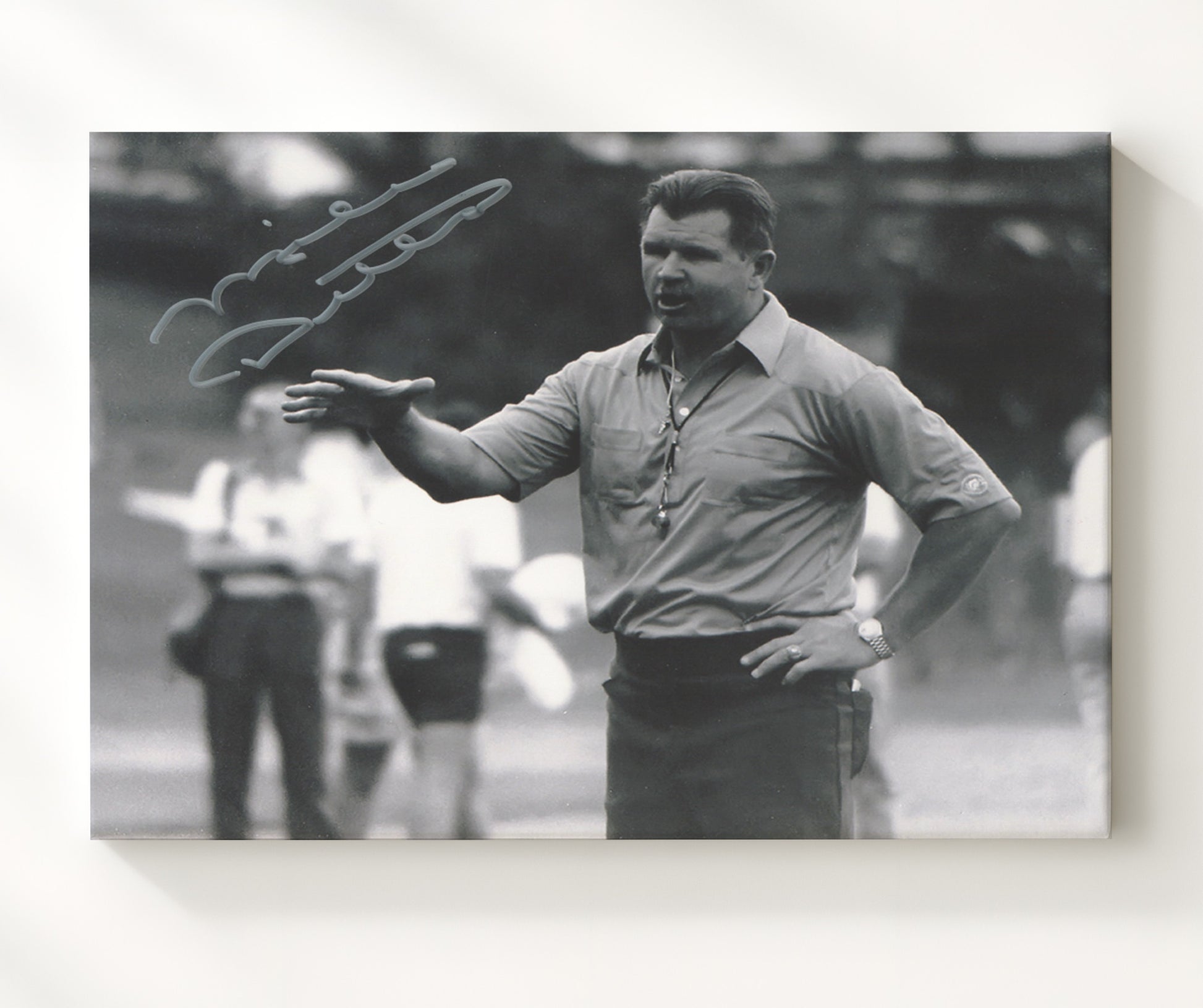 Mike Ditka - Iron Mike Command Football Wall Art - football wall art print