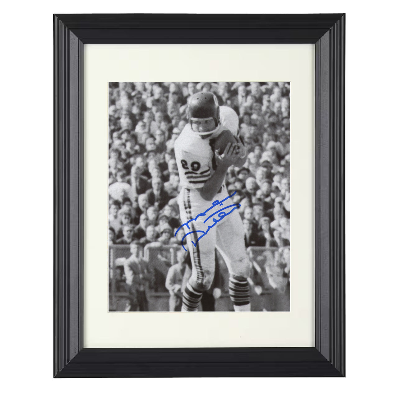 Mike Ditka – Tough Catch Image – 8x10 black beveled framed football wall art