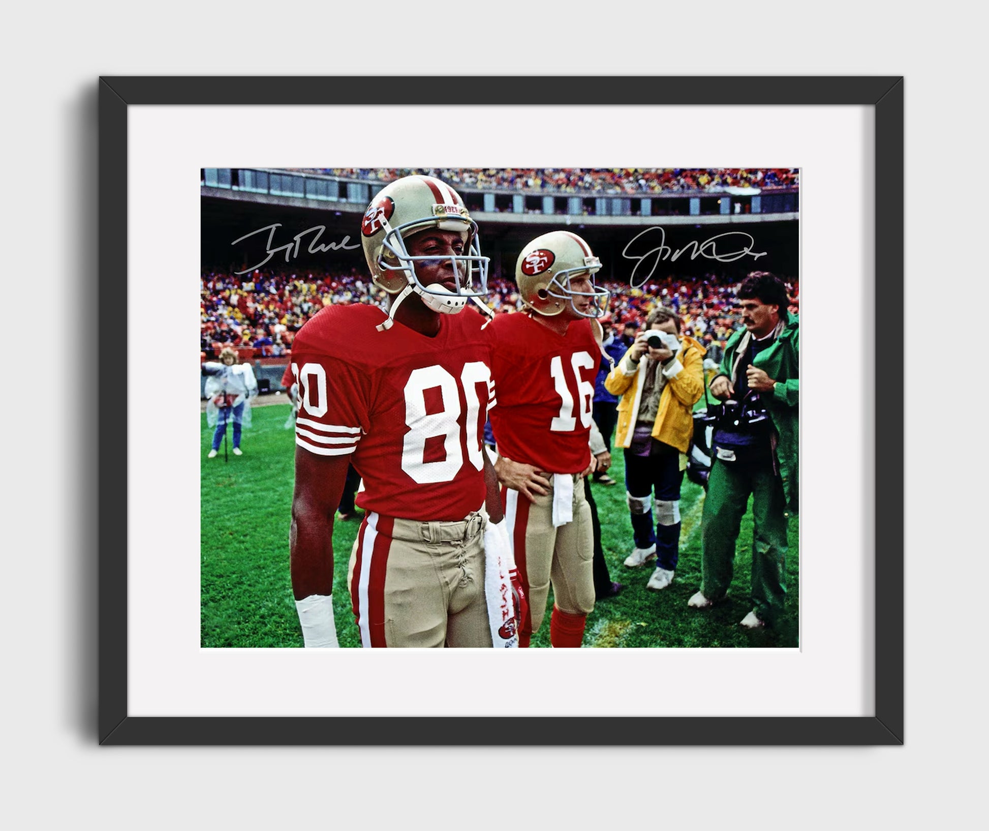 Montana and Rice - Legendary Duo Football Wall Art - football wall art print