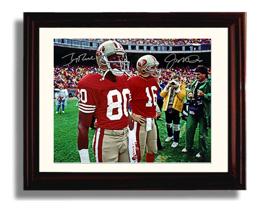 Montana and Rice - Legendary Duo 8x10 Canvas vintage football wall art