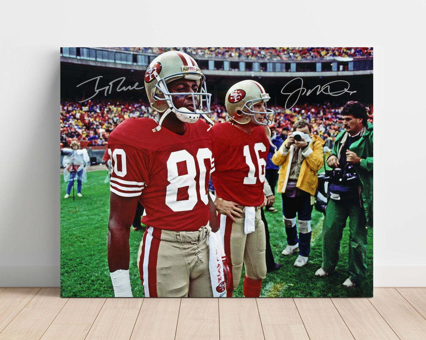 Montana and Rice - Legendary Duo Football Wall Art - football wall art print