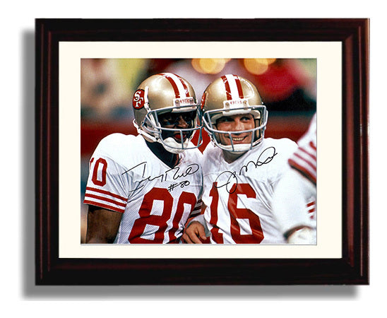 Montana and Rice 49ers - Dynamic Duo Football Wall Art - football wall art print