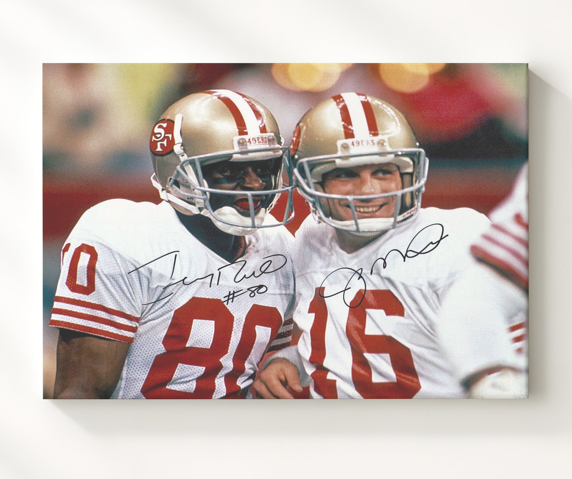 Montana and Rice 49ers - Dynamic Duo Football Wall Art - football wall art print