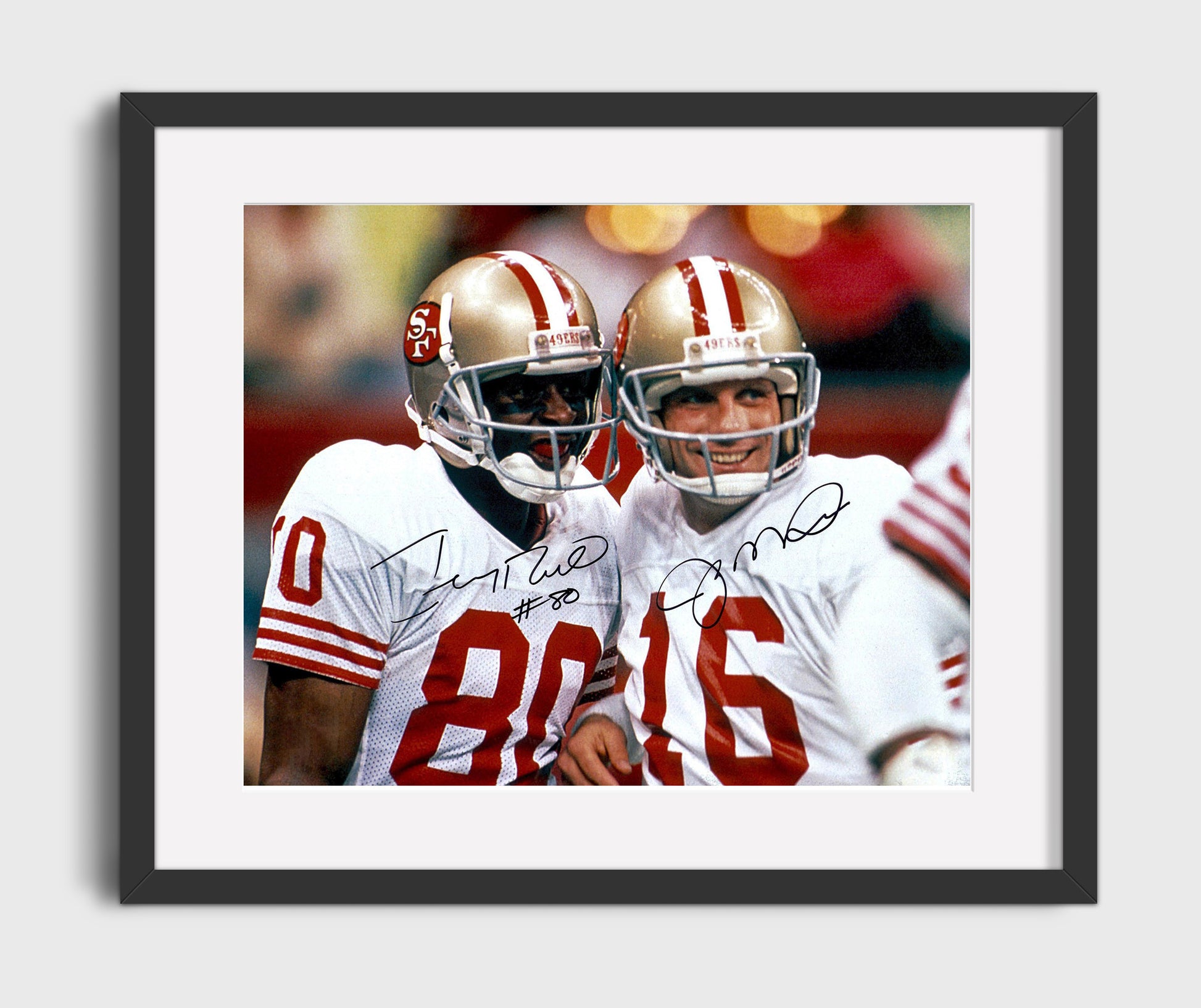 Montana and Rice 49ers - Dynamic Duo Football Wall Art - football wall art print