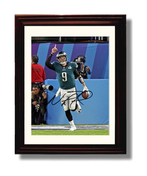 Nick Foles - Philadelphia Football Super Bowl LII Touchdown Celebration 2018 8x10 Canvas vintage football wall art