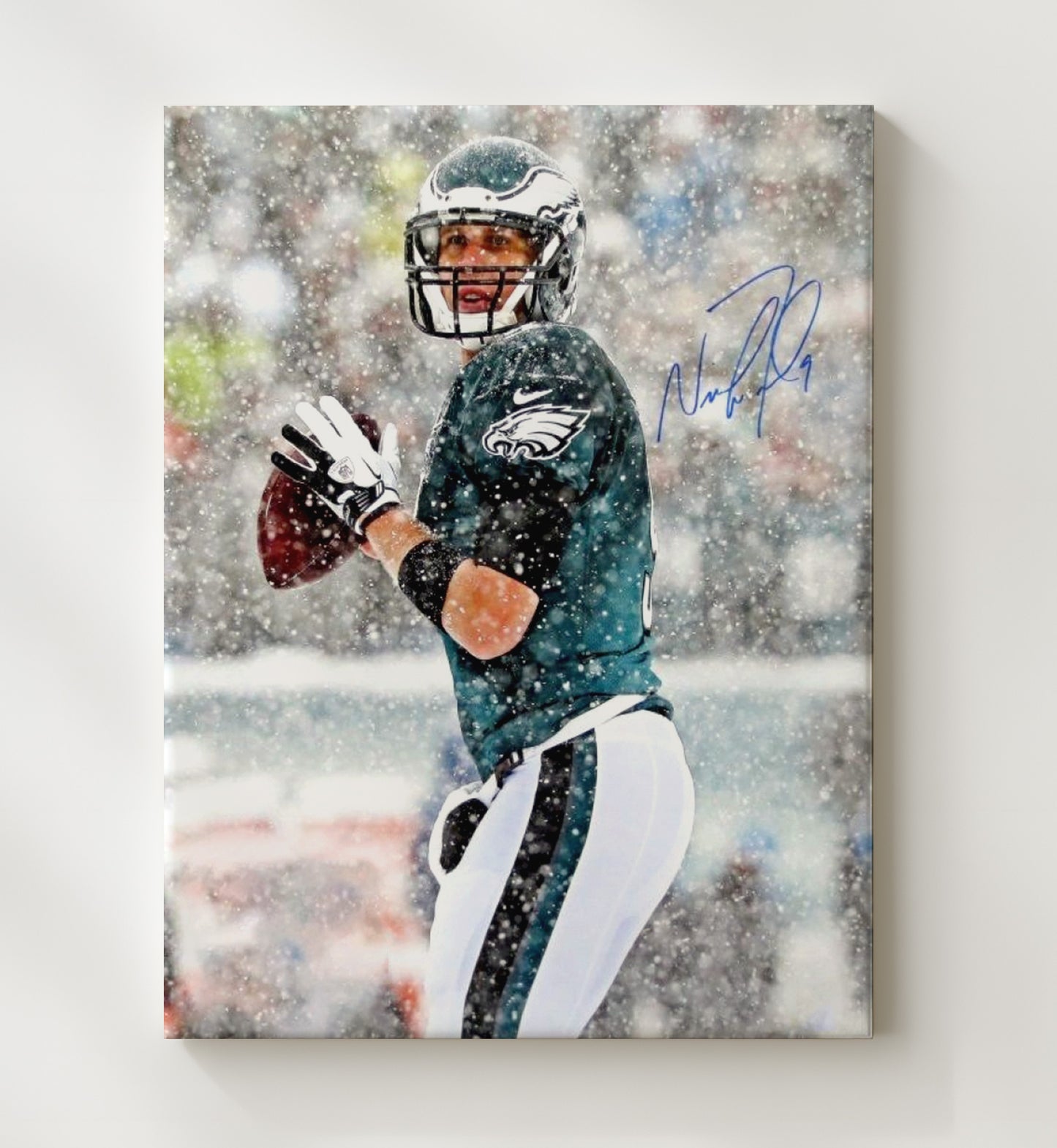 Nick Foles - Philly Snow Magic Football Wall Art - football wall art print