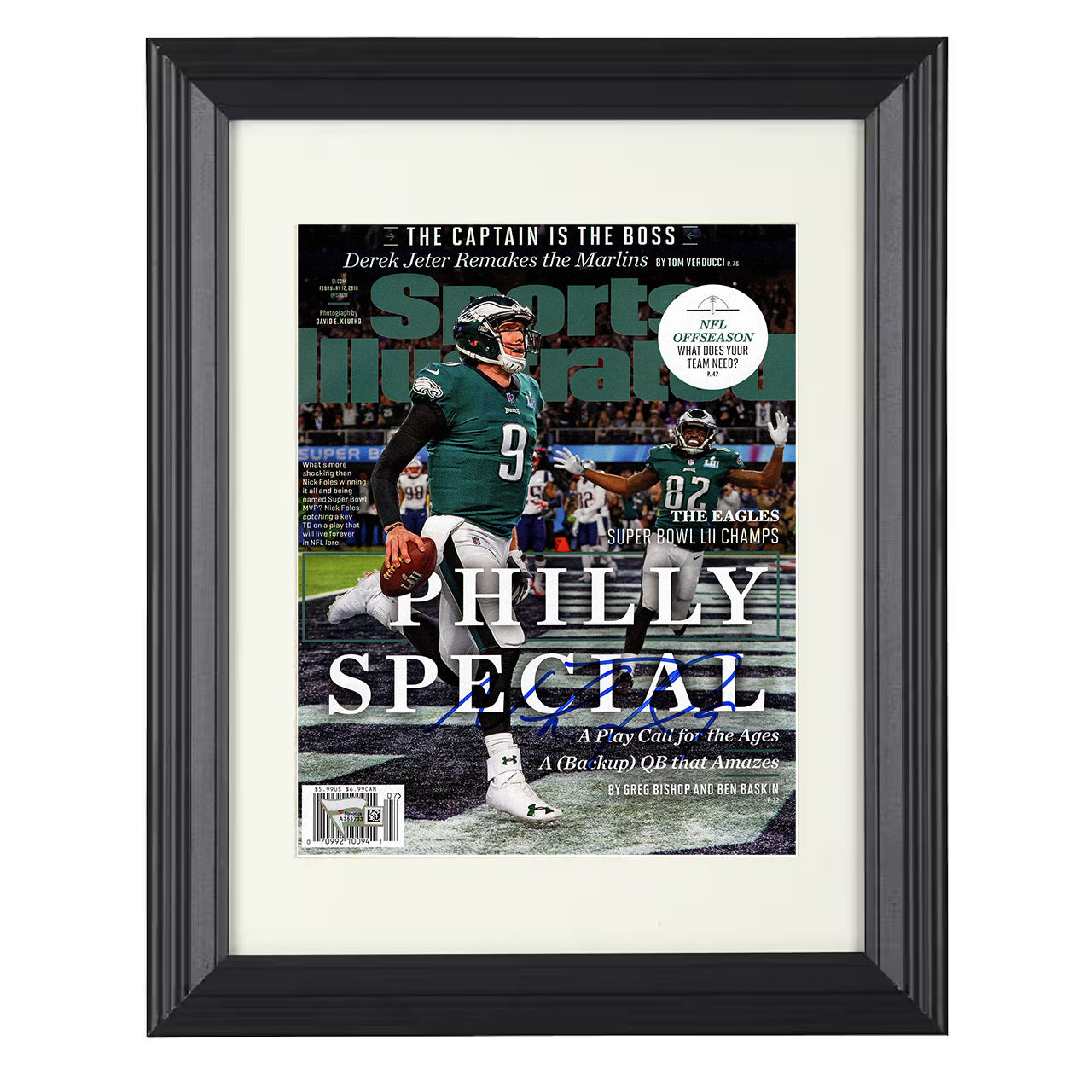 Nick Foles – Philly Special Image – 8x10 black beveled framed football wall art