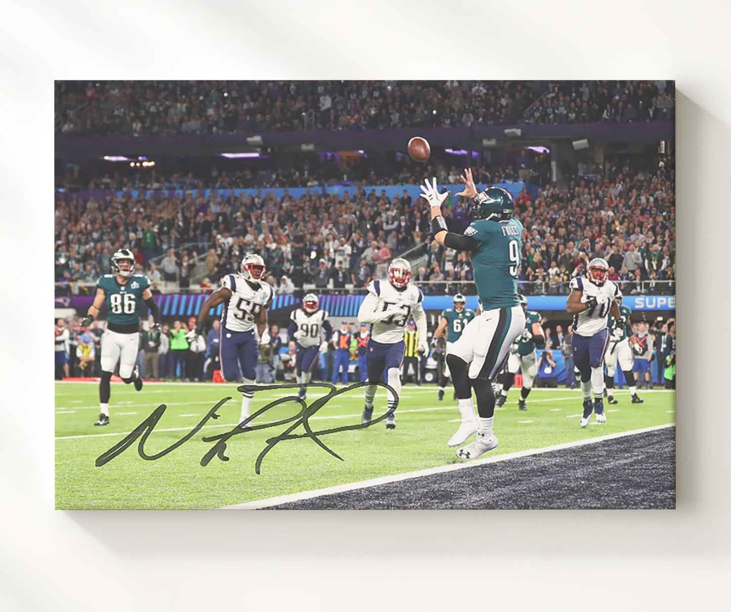 Nick Foles Eagles - Philly Special Vintage Football Wall Art - 20x24 Canvas football decor