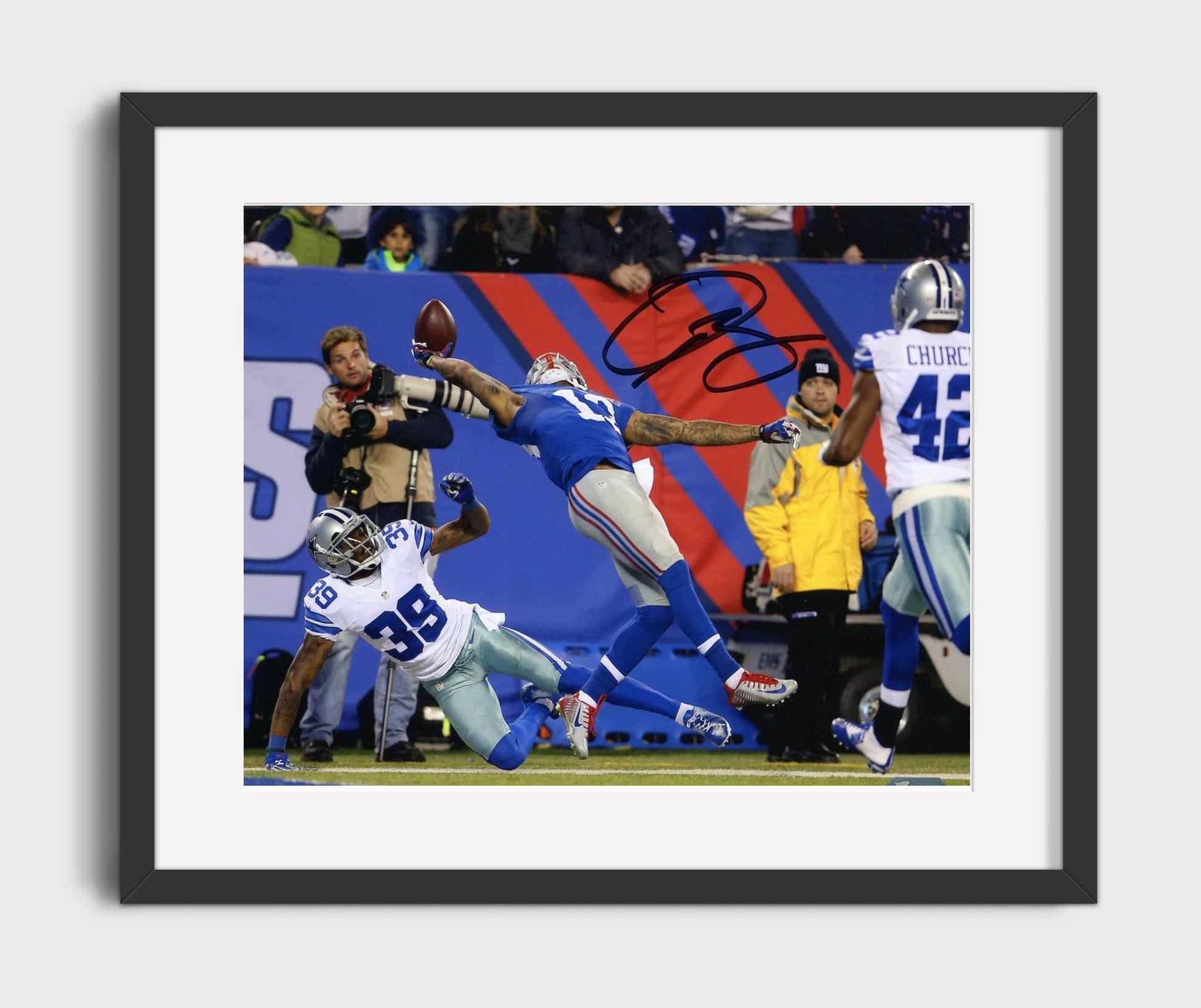 Odell Beckham Jr - One Handed Catch vs Dallas Football 2014 Football Wall Art - football wall art print