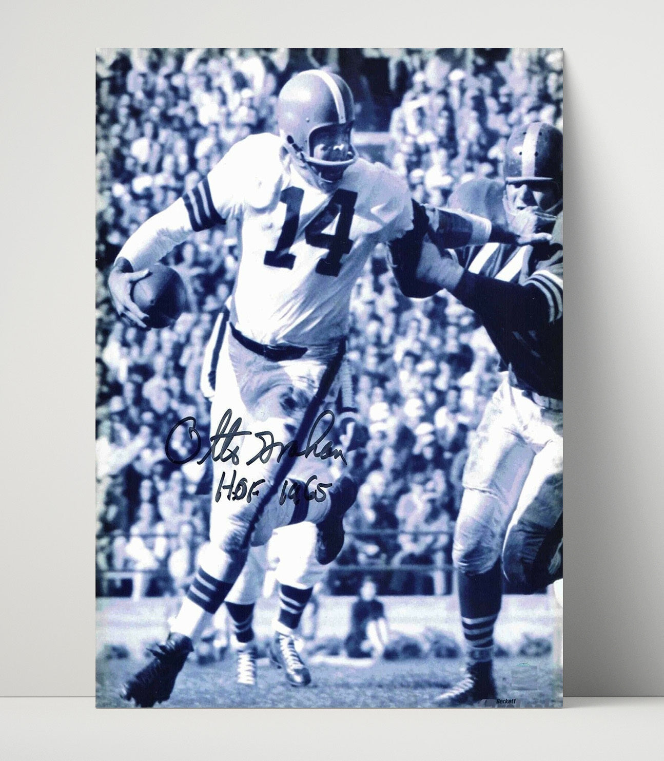 Otto Graham - Cleveland Football Quarterback Dropback Pass Hof 1965 Football Wall Art - football wall art print