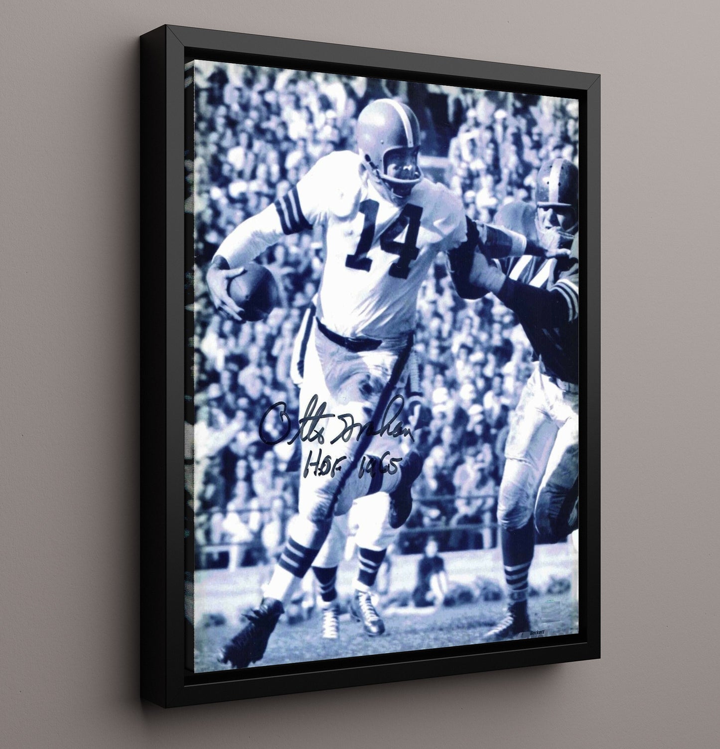Otto Graham - Cleveland Football Quarterback Dropback Pass Hof 1965 Football Wall Art - football wall art print