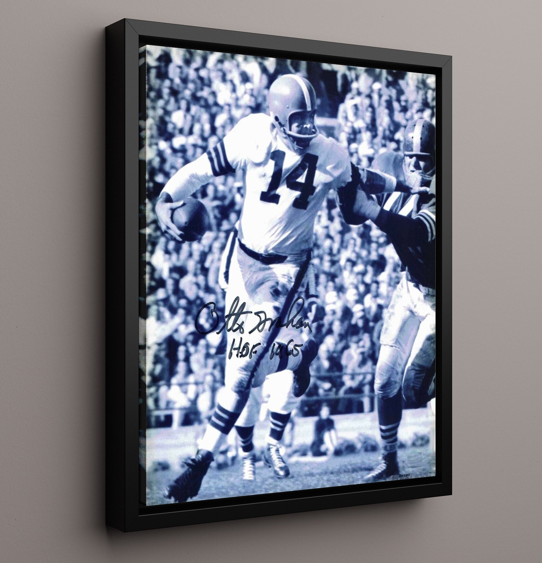 Otto Graham - Cleveland Football Quarterback Dropback Pass Hof 1965 Football Wall Art - football wall art print