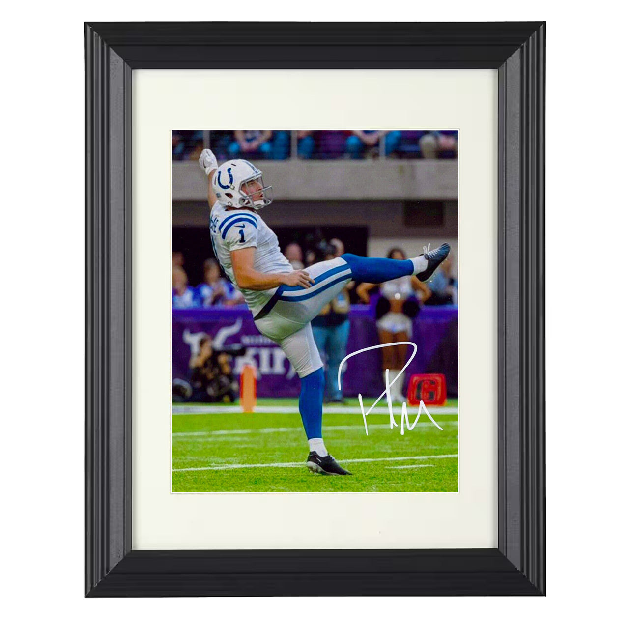 Pat McAfee – Boomstick Image – 8x10 black beveled framed football wall art