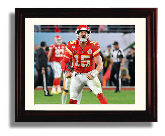Patrick Mahomes - Flex Celebration 8x10 Canvas vintage football wall art