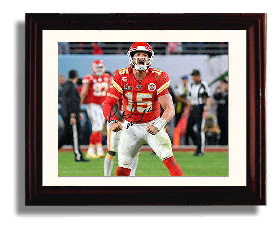 Patrick Mahomes - Flex Celebration Football Wall Art - football wall art print