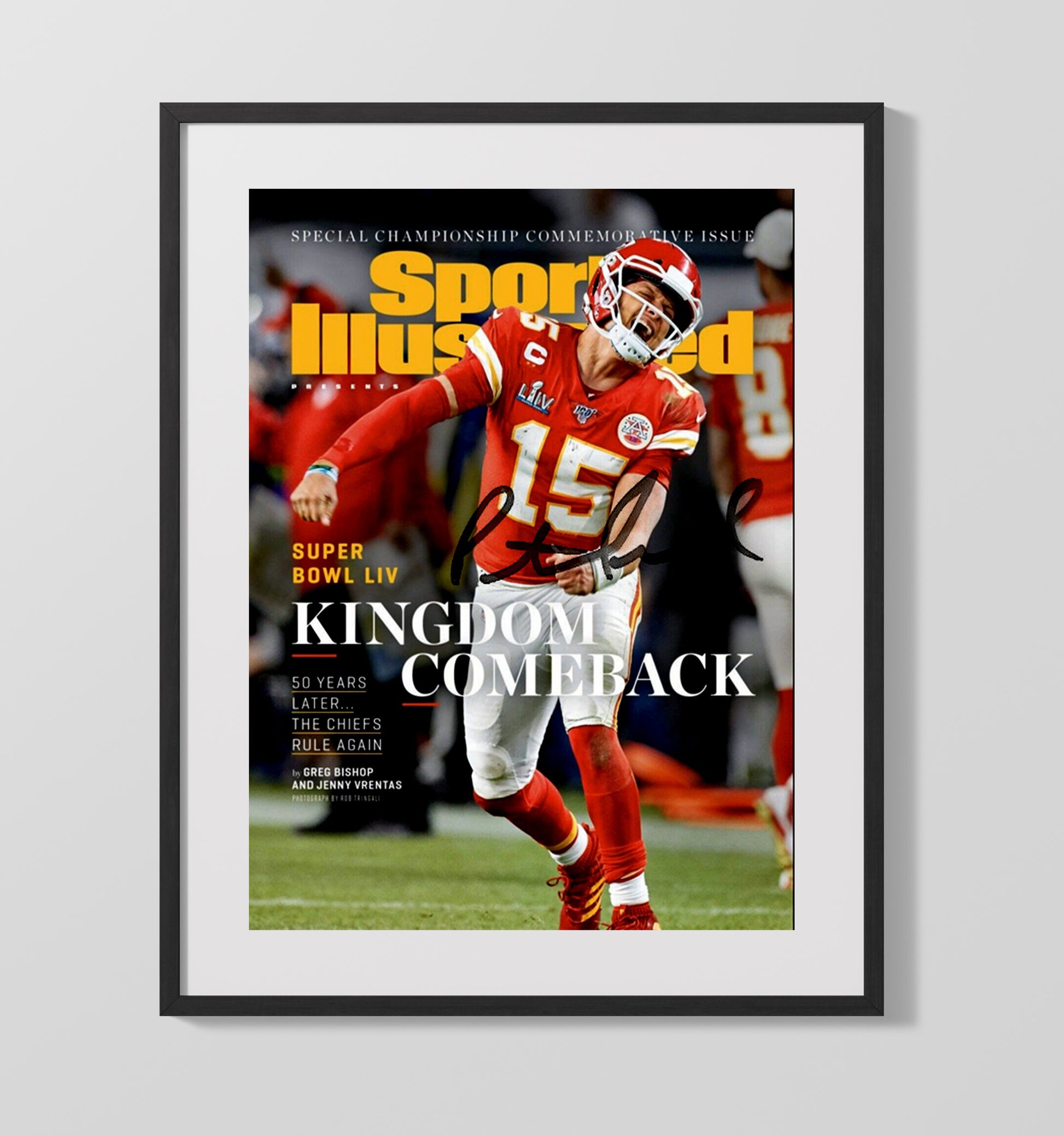 Patrick Mahomes - Kingdom Comeback Football Wall Art - football wall art print