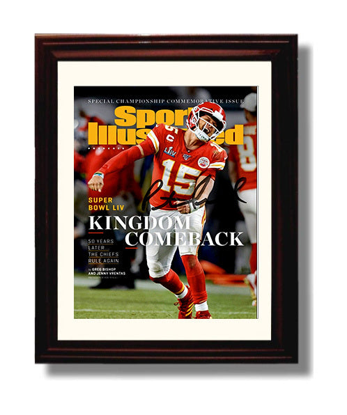 Patrick Mahomes - Kingdom Comeback 8x10 Canvas vintage football wall art