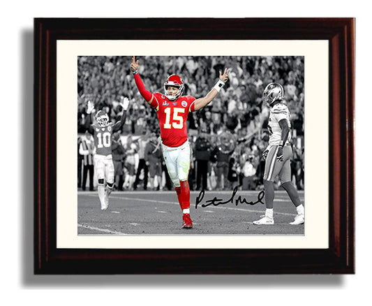 Patrick Mahomes - Game-Day Moment football wall art 8x10 Beveled Frame