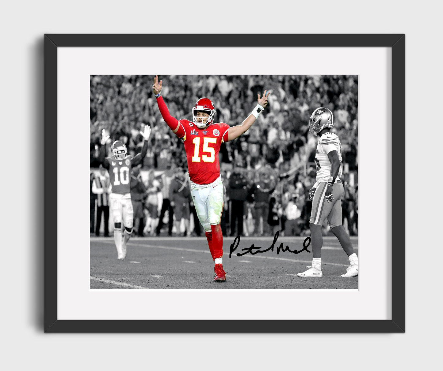 Patrick Mahomes - Game-Day Moment football wall art 16x20 Gallery Frame