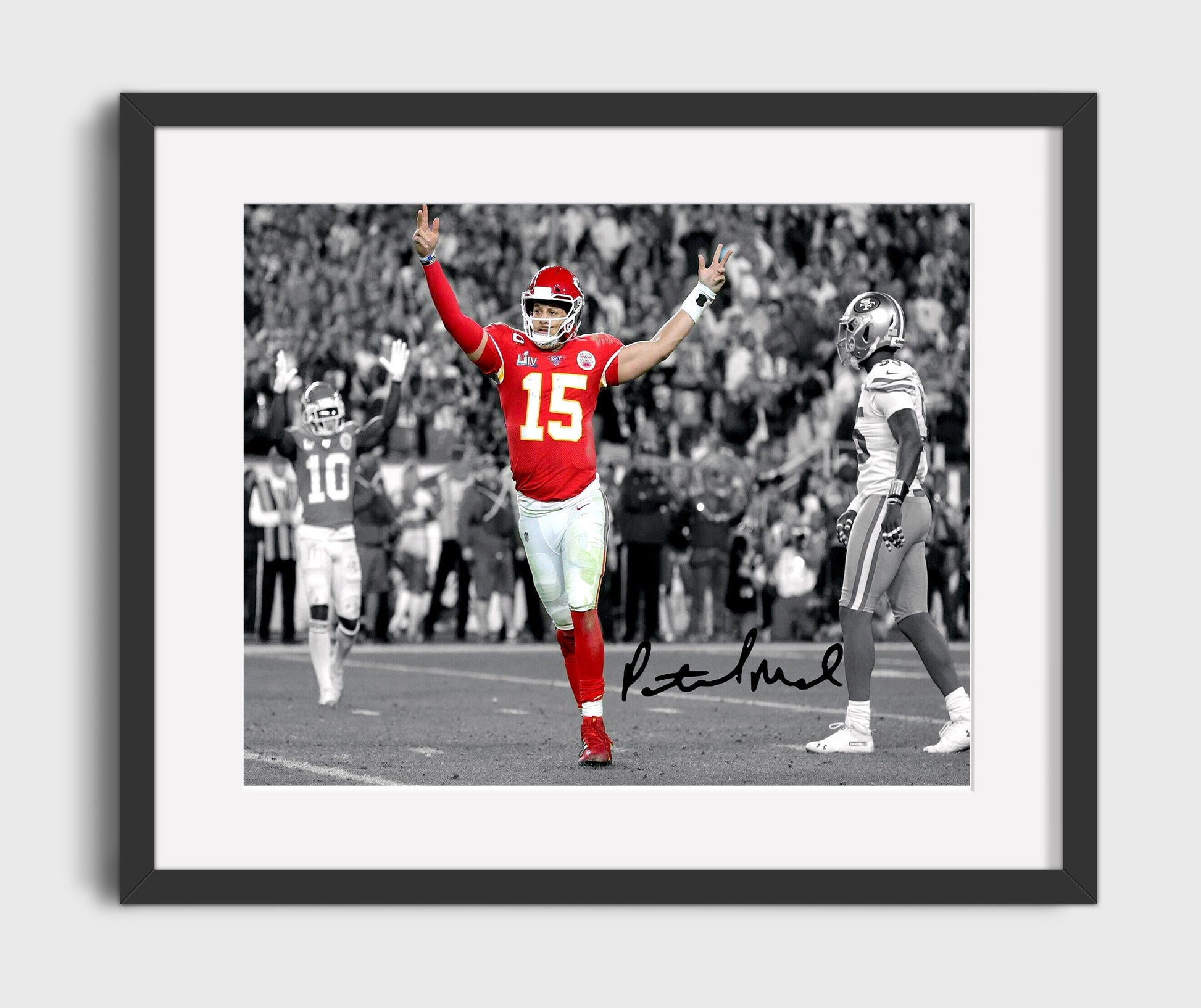 Patrick Mahomes - Game-Day Moment football wall art 16x20 Gallery Frame