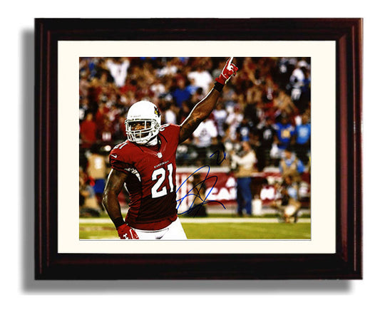 Patrick Peterson - Arizona Football Defensive Celebration Pointing Up football wall art 8x10 Beveled Frame
