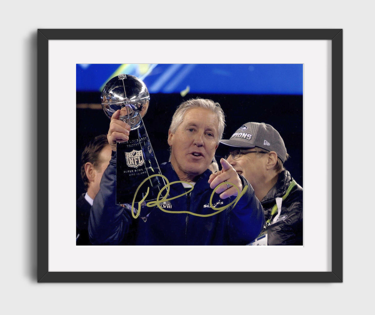Pete Carroll Trophy - Victory Point football wall art 16x20 Gallery Frame