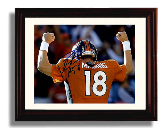 Peyton Manning - Mile High Roar football wall art 8x10 Beveled Frame