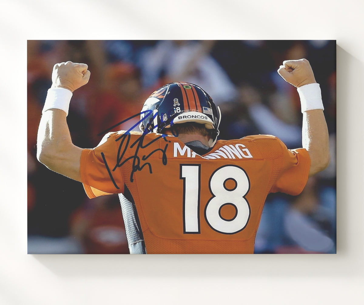 Peyton Manning - Mile High Roar football wall art 20x24 Canvas