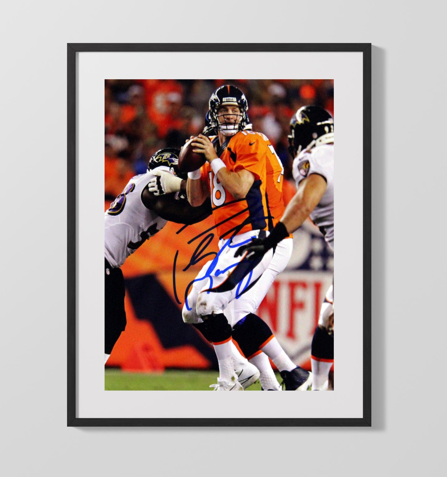 Peyton Manning - Sheriff in Command Football Wall Art - football wall art print