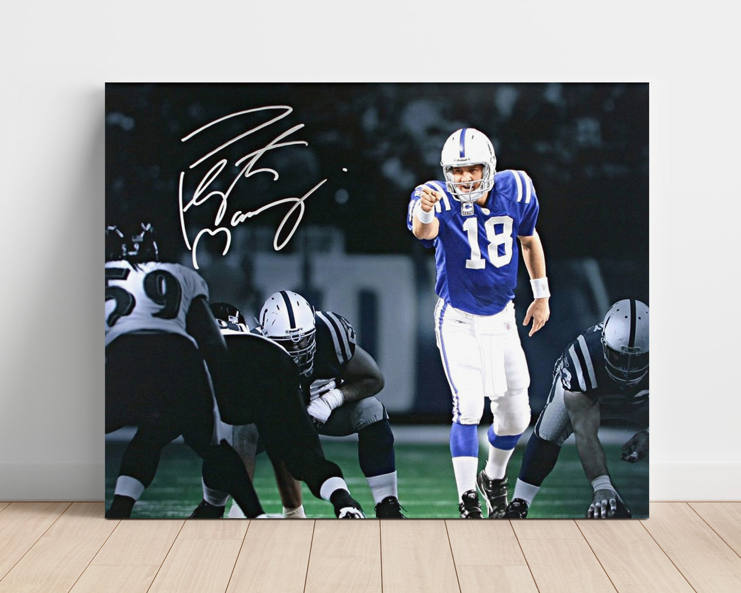 Peyton Manning Colts - Play Caller football wall art 16x20 Unframed Print