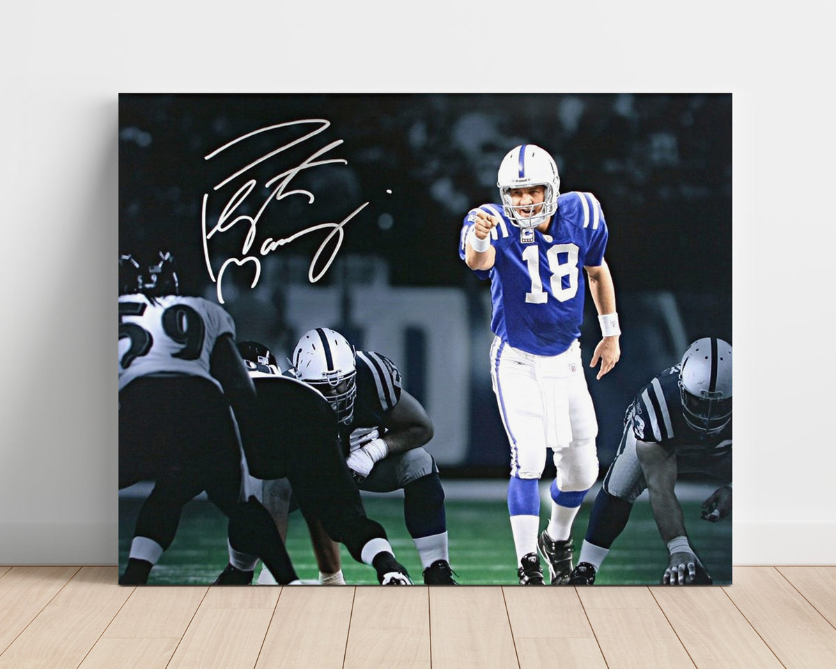 Peyton Manning Colts - Play Caller football wall art 16x20 Unframed Print