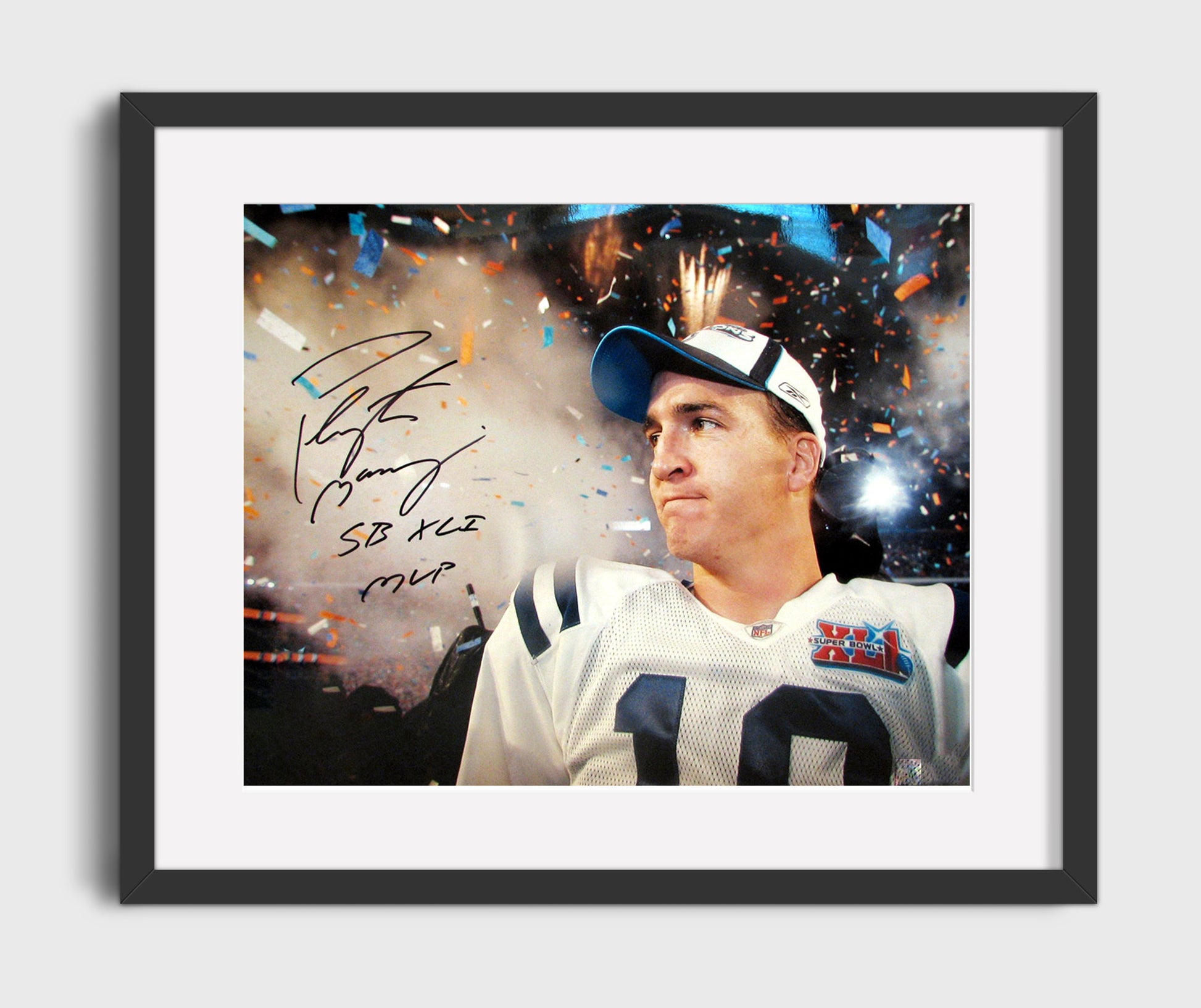 Peyton Manning Sb Xli Mvp - Confetti Glory Football Wall Art - football wall art print