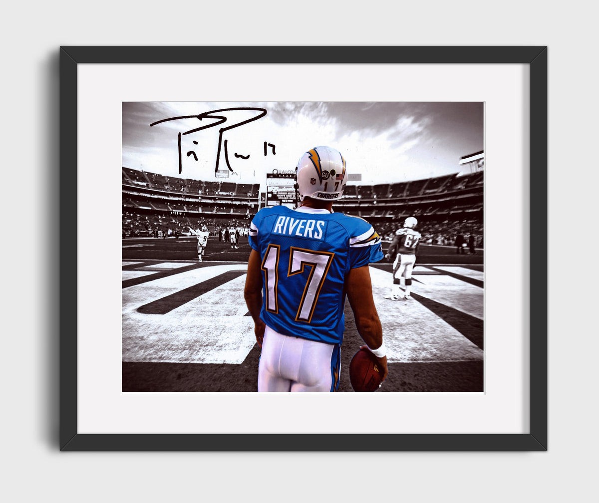Philip Rivers Chargers - Endzone Focus football wall art 16x20 Gallery Frame