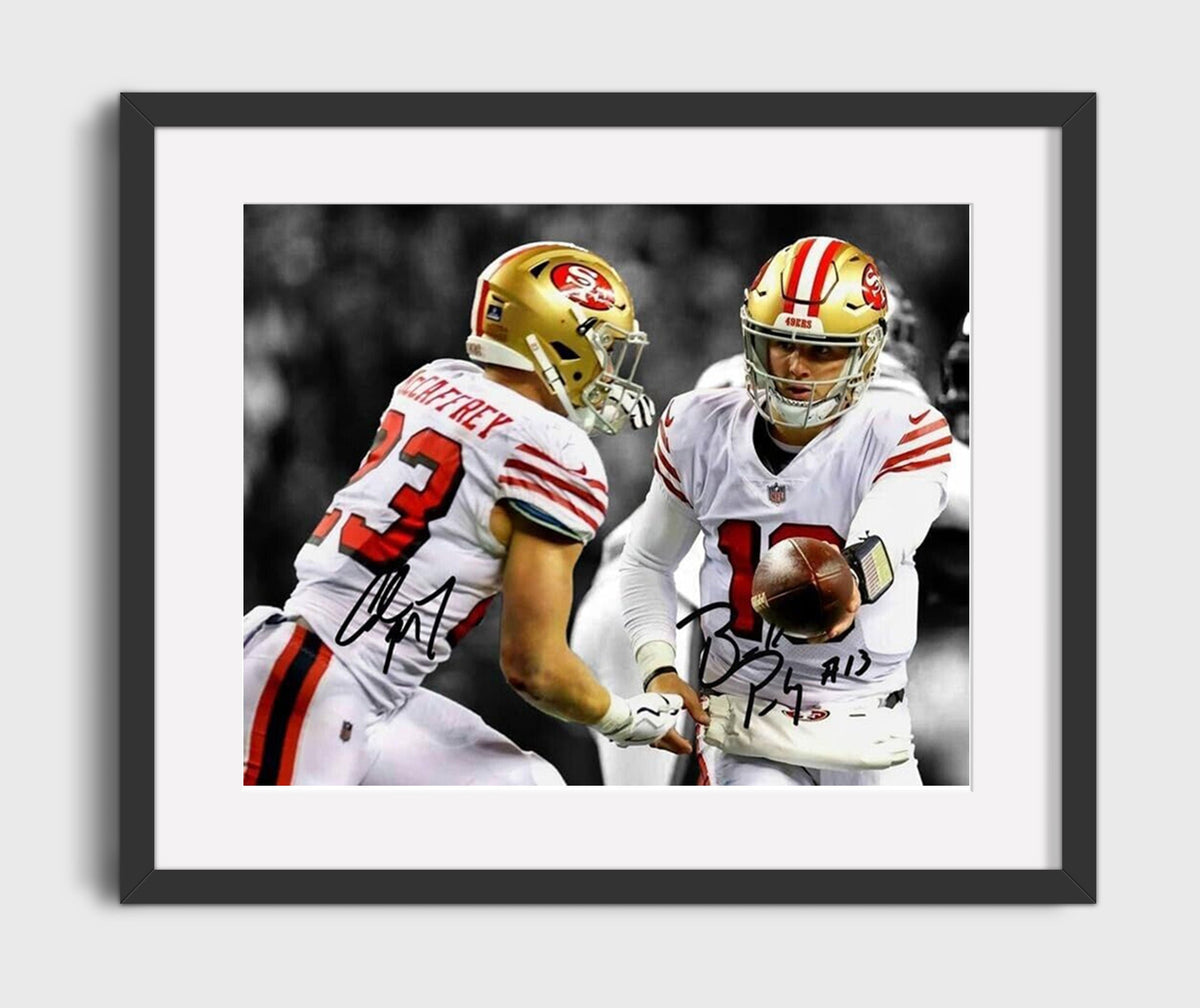 Purdy and McCaffrey - 49ers Dynamic Duo - Football Framed Print