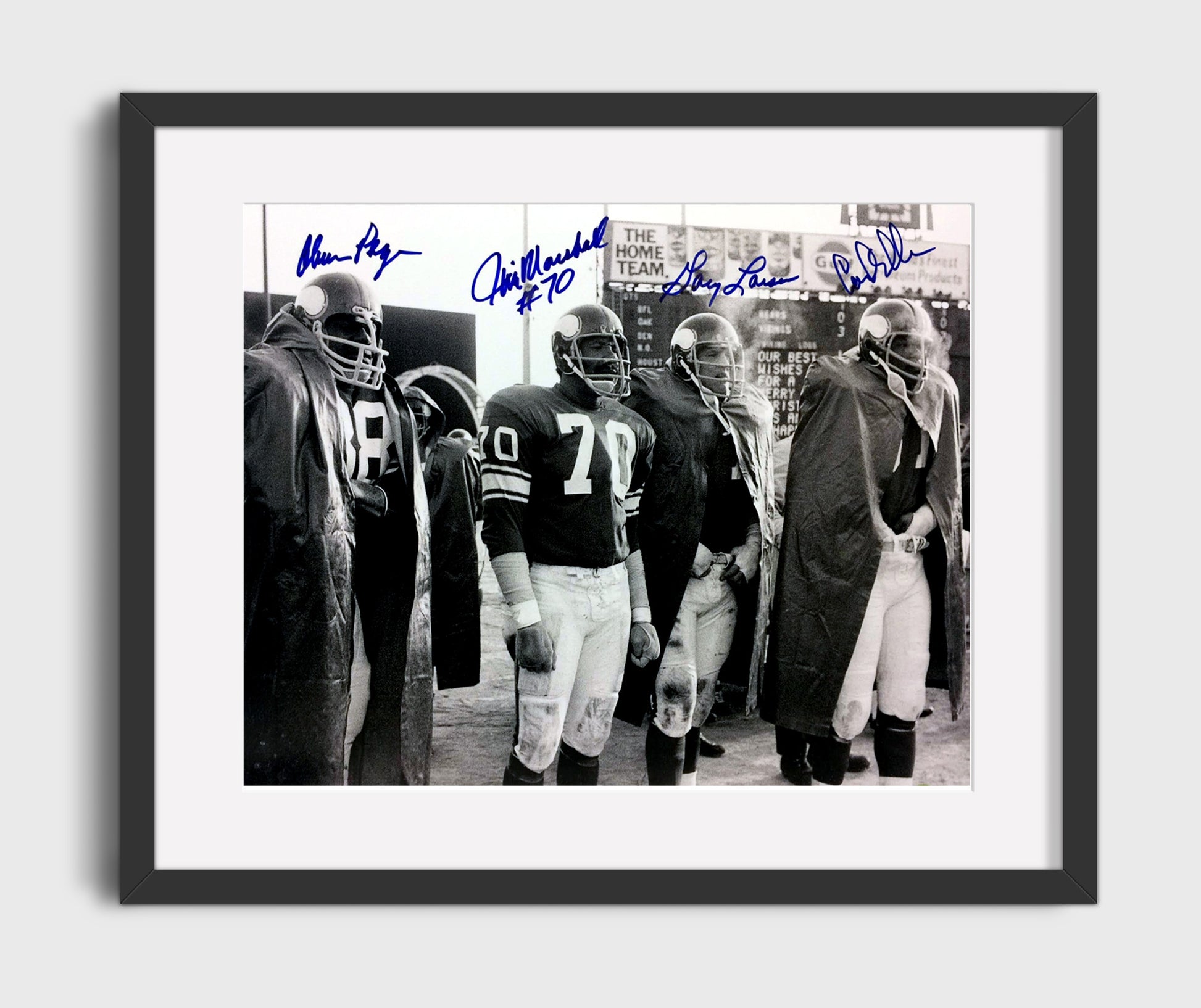 Purple People Eaters - Defensive Wall football wall art 16x20 Gallery Frame