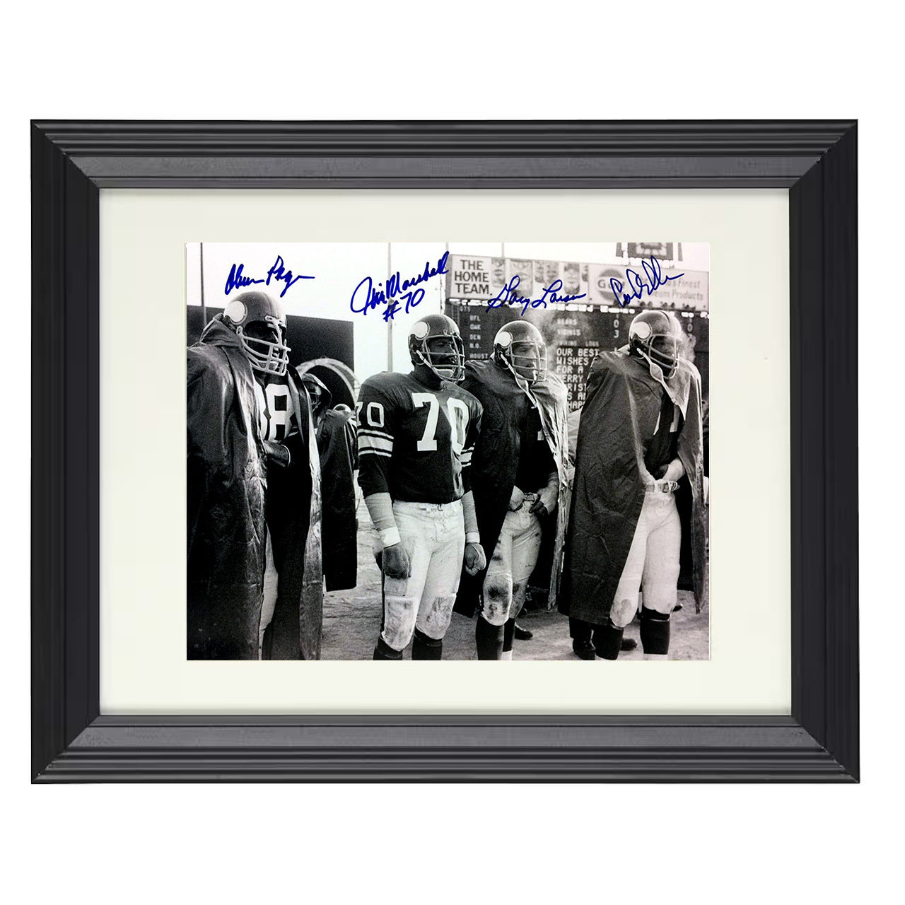 Purple People Eaters – Defense Wall – 8x10 black beveled framed football wall art