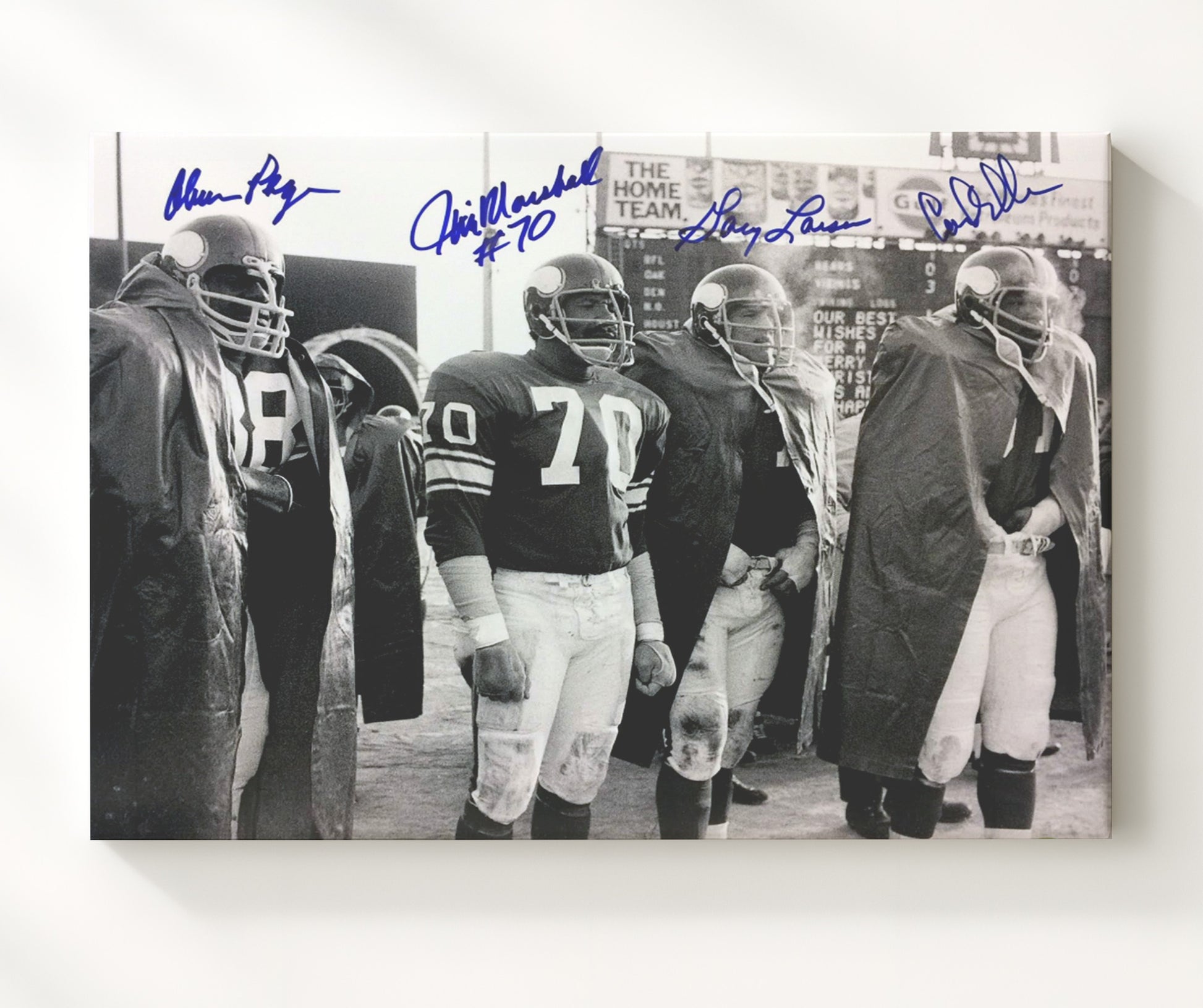 Purple People Eaters - Defensive Wall football wall art 20x24 Canvas