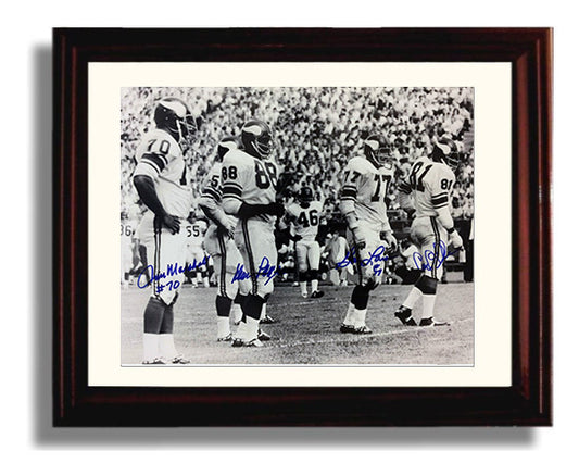 Purple People Eaters - Vikings Wall of Fame football wall art 8x10 Beveled Frame