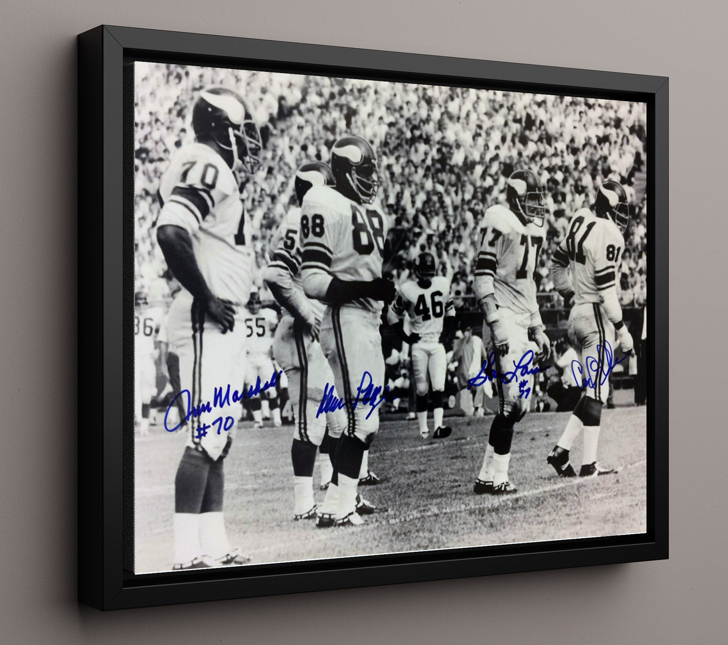 Purple People Eaters - Vikings Wall of Fame Football Wall Art - football wall art print