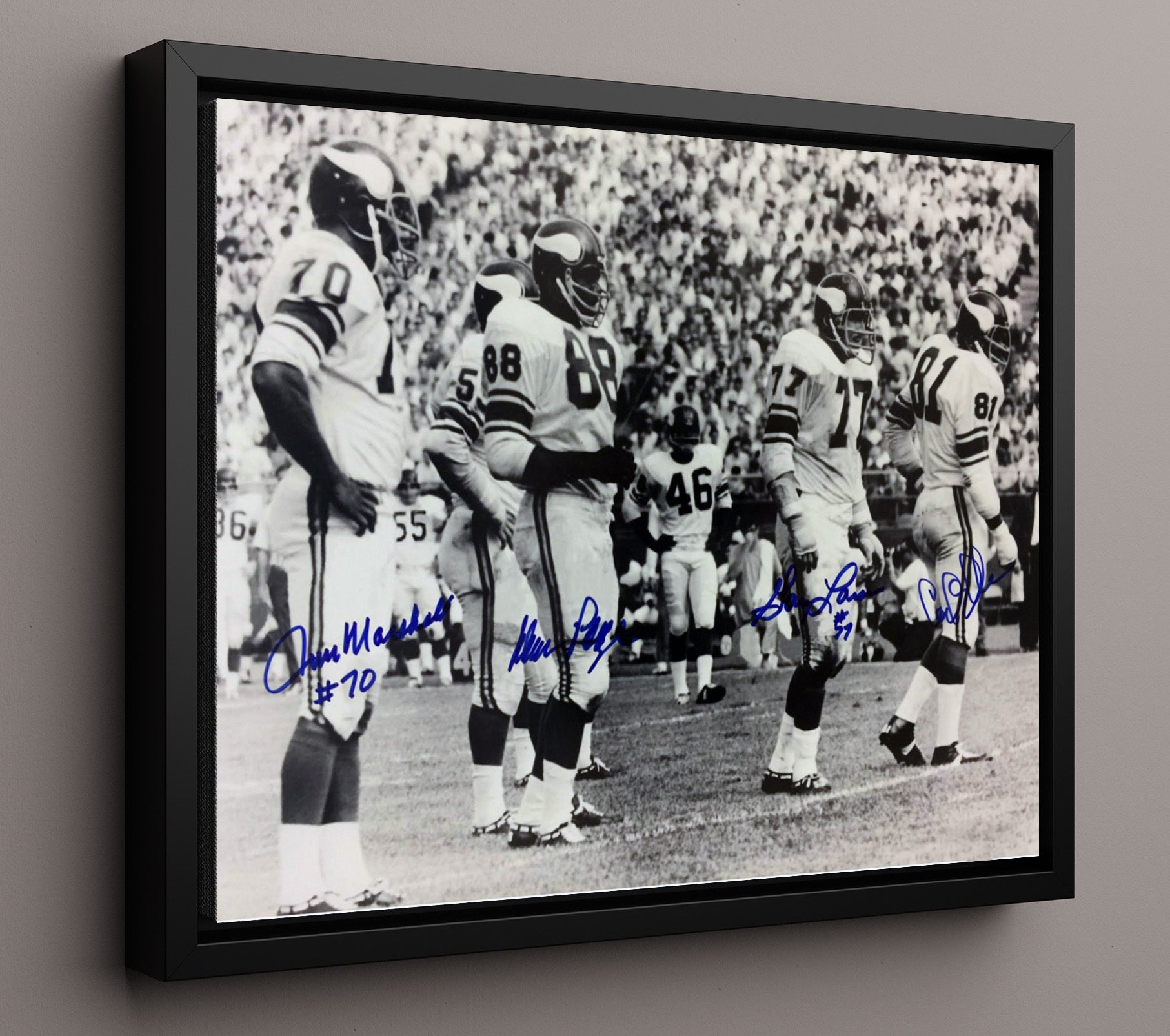 Purple People Eaters - Vikings Wall of Fame Football Wall Art - football wall art print