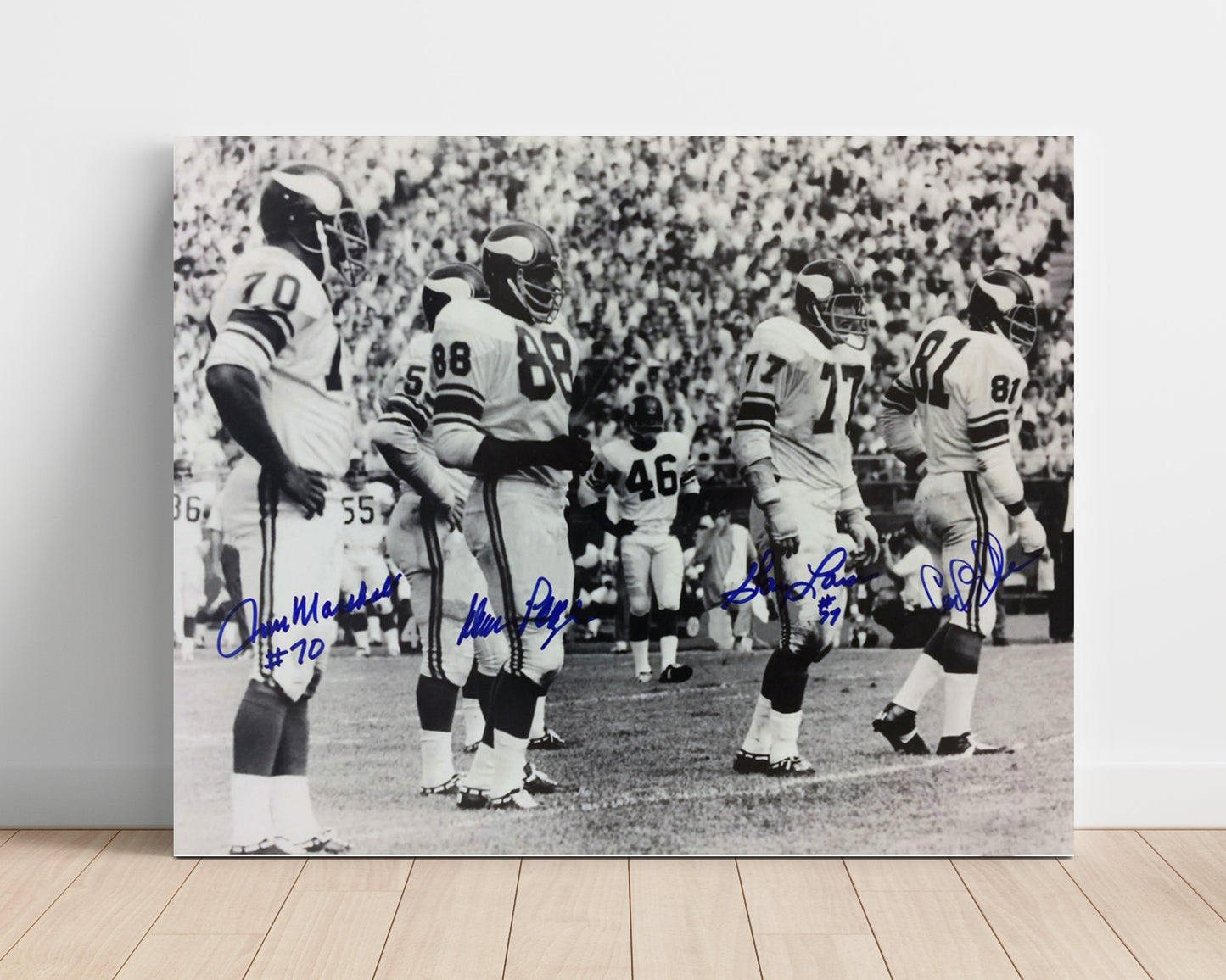 Purple People Eaters - Vikings Wall of Fame football wall art 16x20 Unframed Print